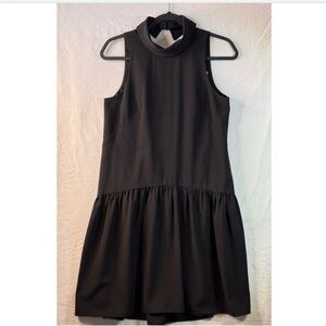 Eliza J Black Dress with Mock Neck
